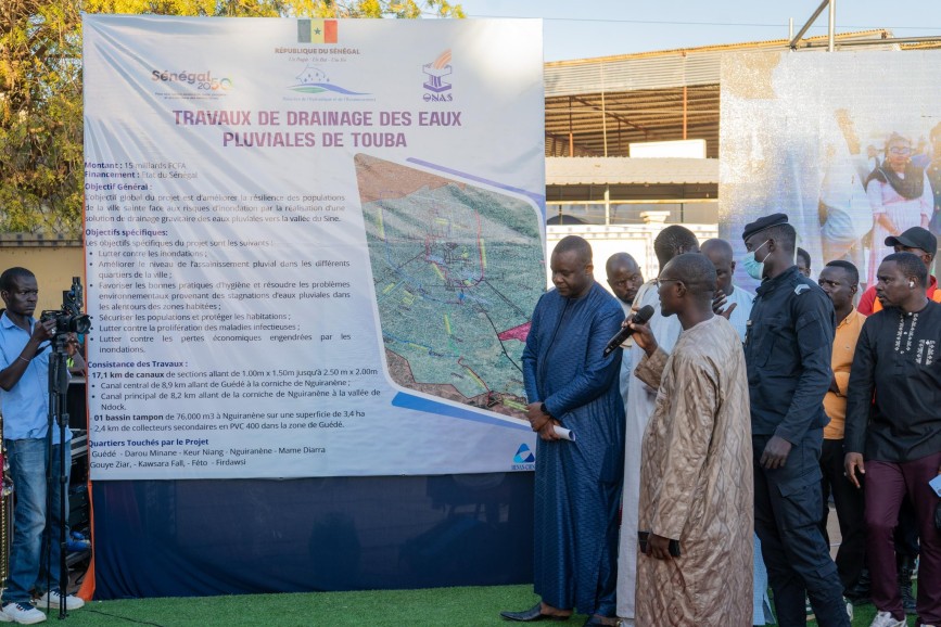 Lancement des travaux de drainage des eaux pluviales à Touba