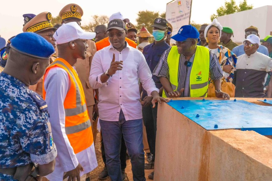 Inauguration des stations de traitement des boues de vidange de Malem Hodar et Birkelane