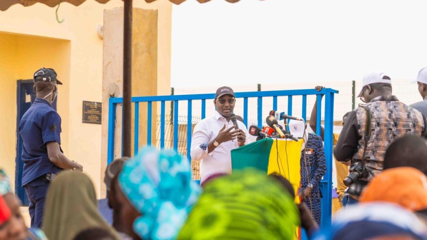 Inauguration des stations de traitement des boues de vidange de Malem Hodar et Birkelane