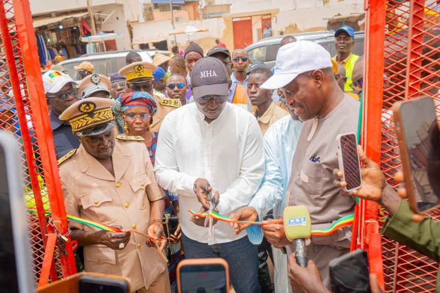 Visites de sites, étape de Touba : suivi des travaux structurants de drainage et de prévention des inondations
